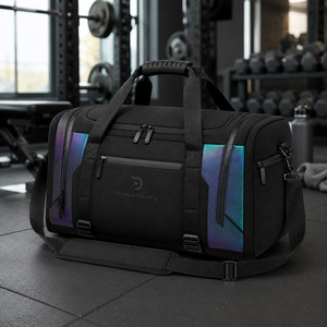 Bolsa de Deporte Holográfica Futurista, Bolsa de Viaje de Fin de Semana de Neopreno Premium para Gimnasio, Viajes y Ropa Urbana - Product Image 5