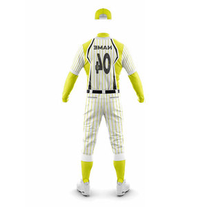 Tenue de baseball personnalisée pour hommes, design couleurs du nom de l'équipe, uniforme de club, uniforme sportif, haute qualité, vente en gros, faible MOQ, uniforme athlétique - Product Image 3