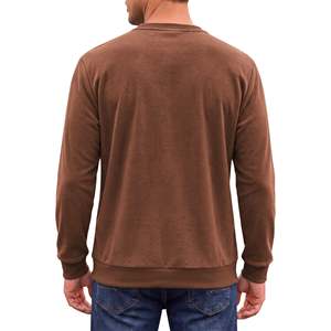 Ultra Light <b>Men</b> Sweatshirt Quick Dry Performance Pullover Winter Active Sport <b>Top</b> <b>Long</b> <b>Sleeve</b> Fleece Lined Waffle Pattern - Product Image 3