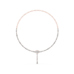 น้ำตกสตาร์ลูเม่สีโรสโกลด์18K ทรงวงรีสำหรับปลูกในห้องปฏิบัติการสร้อยคอที่หรูหราม่านแสงจันทร์ทรงหยดน้ำรูปท้องฟ้าออโรร่า - Product Image 1