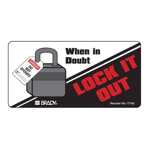 ป้ายความปลอดภัย Brady Lockout/Tagout ทนทานต่อความร้อนและความชื้น สำหรับอุปกรณ์อุตสาหกรรม - Product Image 2