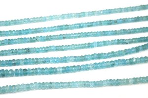 Perles Rondelles Facettées en Apatite Bleu Ciel de Qualité Supérieure 4-5mm, Fil de Pierres Précieuses Naturelles, Vente en Gros - Product Image 5