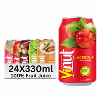 Jus de melon sans sucre VINUT 330ml, boisson rafraîchissante, modèle Juice10, de l'usine du Vietnam, option de marque privée avec échantillon gratuit