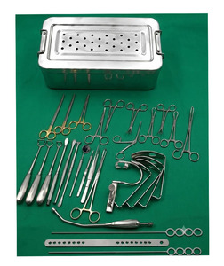 Ensemble d'instruments chirurgicaux professionnels en acier inoxydable de classe I pour tonsillectomie ORL, pour usage hospitalier, manuel, réutilisable, certifié CE - Product Image 4