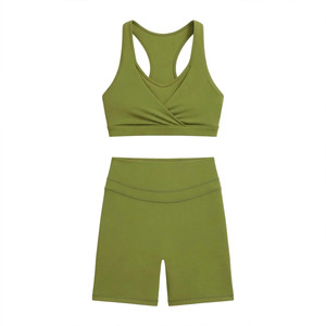 Soutien-gorge de sport respirant personnalisé pour femme, coupe intégrale, dos nageur, sans armatures, séchage rapide, tricoté, toutes saisons, 1 pièce - Product Image 1