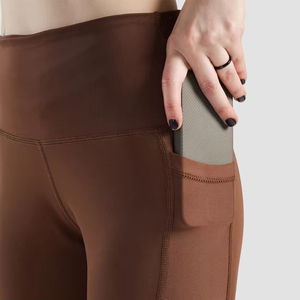 Collants de compression pour femmes, leggings de fitness pour femmes, finition lisse, tissu hautement extensible, logo personnalisé, fournisseur de vêtements de sport, approvisionnement en gros - Product Image 5