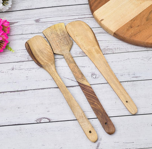 Cuchara de Madera de Acacia, Ecológica, Segura para Alimentos, Sin Pintura ni Barniz, Cuchara de Madera Personalizada - Product Image 5