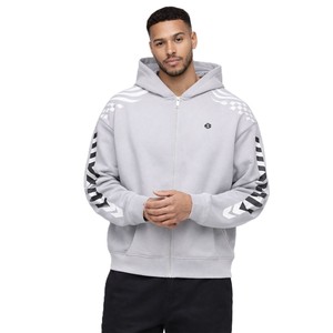 High Quality Custom Zip Hoodies For Men Heavyweight Fleece Oversized Graphic Streetwear Hoodies Wholesale Low MOQ - Product Image 5