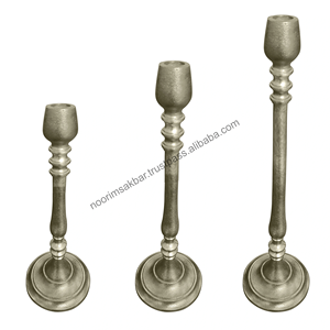 Ensemble de 3 chandeliers en métal doré, style vintage, en laiton, pour centre de table, décoration de mariage, vente en gros B2B - Product Image 6