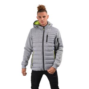 Chaqueta Acolchada Personalizada de Alta Calidad para Hombre, Estilo Urbano, Cuello Alto, Logotipo Frontal, Venta al Por Mayor - Product Image 1