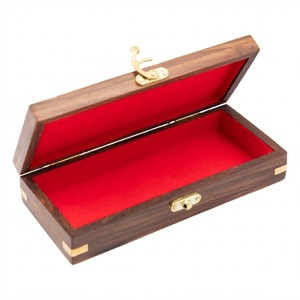 <b>Wooden</b> Jewelry <b>Box</b> With Brass Inlay Solid Sheesham Wood Jewelry Organizer <b>Box</b> Vintage <b>Carving</b> Trinket Keepsake <b>Box</b> Bulk Supplies - Product Image 6