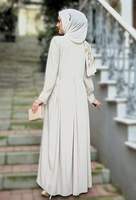 Abayas blanches unies avec hijab, robe longue, abayas de Dubaï et du Qatar, abayas pour le Hajj et l'Omra, robes arabes musulmanes respirantes pour femmes