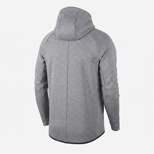 Custom Men's Gray <b>Hooded</b> Tracksuit Set Cotton Polyester Sporty Autumn Wear Breathable Casual Activewear Full <b>Zip</b> Sweatshirt Pant - Product Image 4