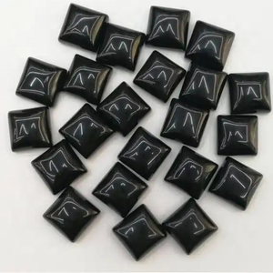 Piedra de Ónix Negro Natural de 4 mm, Cabujón Cuadrado, Gema Suelta, Fabricante, Proveedor Mayorista, Mejor Precio, Envío Gratuito a Todo el Mundo - Product Image 2