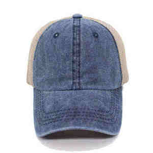 Casquette Trucker Unisexe Ajustable Broderie Logo Personnalisable la Plus Vendue – Casquette de Baseball Vierge 5 Panneaux 100% Coton Respirant - Product Image 1