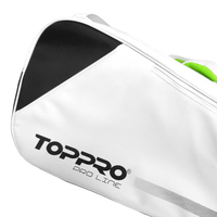 Bolsa de Pádel Unisex Moderna, Impermeable, de Poliéster 600D y 1680D, en Blanco y Negro, con Cierre de Cremallera, Solución Elegante y Práctica, China