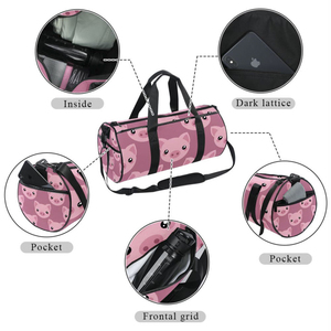 Modern Galaxy Geometric Pattern Polyester Duffle <b>Bag</b> with Adjustable Strap Zipper Closure <b>20L</b> Capacity for Unisex Sports Use - Product Image 2