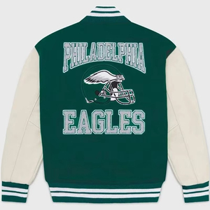 Vintage Inspired Letterman <b>Jacket</b> for <b>Men</b> PU <b>Leather</b> Varsity Bomber Embroidered Waterproof Reversible Winter <b>Jacket</b> Polyester - Product Image 2
