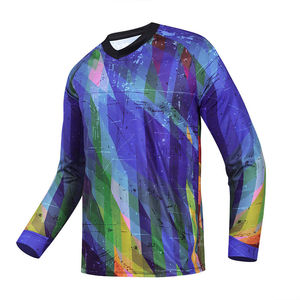 Maillots de motocross légers pour hommes et femmes, personnalisables, respirants, pour la gym et le sport, sublimation, logo personnalisé, OEM - Product Image 1