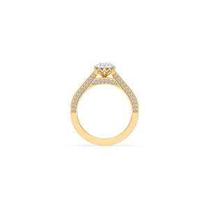 REYES Round Brilliant Cut 1.39 Carat HPHT CVD Lab Grown Diamond Solitaire <b>Ring</b> in 14K Solid Gold IGI Certified Fine Jewelry - Product Image 6