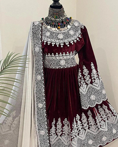 Robe afghane Kutchi de qualité supérieure pour femmes, meilleur prix, robe traditionnelle originale, décoration en dentelle, service OEM, robe afghane Kuchi - Product Image 2