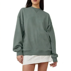 Sudadera Oversize de Cuello Alto para Mujer, Estilo Contemporáneo, Prenda Premium para el Tiempo Libre, Silueta Holgada, Manga Larga, Fabricante Mayorista - Product Image 1