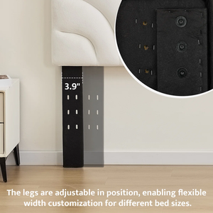 Cabecera de Cama Moderna MD03 de Madera Sólida con Diseño Elegante y Flexible, Ajustable, con Soporte Cómodo y Tapizado en Terciopelo, Estilo Vietnamita, Tamaño King - Product Image 5