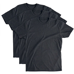 T-shirt Homme Col Rond Multipack Décontracté Manches Courtes 100% Coton Respirant Impression par Transfert Thermique 220g Couleur Unie - Product Image 1