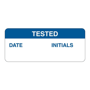 Étiquettes d'inspection Brady autocollantes en PP durable avec date et initiales testées pour l'entretien des équipements - Product Image 2