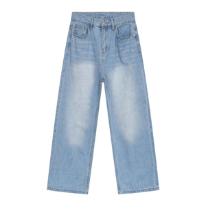 Jean baggy en denim premium pour homme – Collection streetwear contemporaine – Coupe ample et large – Tissu épais - Product Image 6