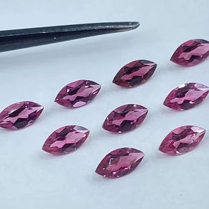Turmalina Rosa Facetada en Forma de Marquesa, Gema Suelta Calibrada, Lote para Fabricación de Joyería Natural - Product Image 1
