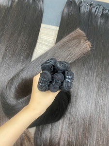 Cabello Virgen Vietnamita de 1 Donante, Tejido a Máquina con Doble Trama, Cutícula Alineada, Muy Suave, Puntas Gruesas, Doble Trama, 100g - Product Image 4