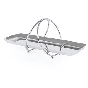 Support à pâtisserie de luxe en acier inoxydable moulé pour accessoires de desserts haut de gamme, offrant une présentation élégante - Product Image 3