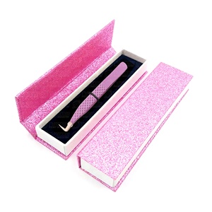 Pince à cils en acier inoxydable de marque privée de qualité supérieure Pointe en fibre pointue avec logo Utilisation pour les professionnels - Product Image 2