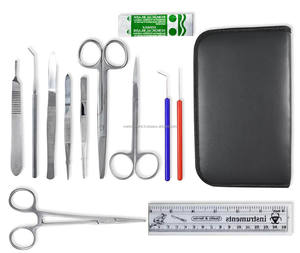 Kit de dissection pour étudiants en médecine vétérinaire, instruments chirurgicaux manuels en acier inoxydable de haute qualité, ensemble éducatif d'anatomie et de biologie - Product Image 2