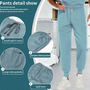 Tenues médicales unisexes personnalisées avec logo pour hommes et femmes, idéales pour les médecins, chirurgiens, infirmiers et personnel hospitalier – Vente en gros, design unique - Product Image 2