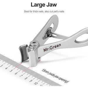 Tagliaunghie con Apertura Ultra Larga in Acciaio Inossidabile Resistente per Anziani con Unghie Spesse - Product Image 2