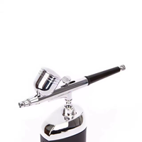 Compresseur d'airbrush portable à piston en cuivre, alimenté par batterie, buse de 0,3 mm, alimentation par gravité, vitesse réglable, rechargeable par USB, 7,0 cc, pour l'art