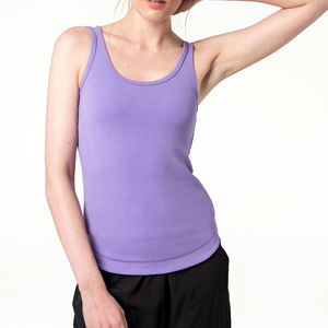 Camiseta sin mangas de algodón ligera de talla grande para mujer, de alta calidad y color único, estilo casual, para yoga, con logo personalizado, 2026 - Product Image 1