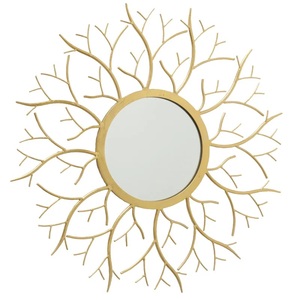 New Modern Wall Mirror Unique Antique Design Iron Vintage with Glass Gold Plated Framed At Wholesale Prices - Product Image 1