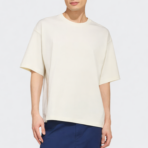 Camiseta Casual de Algodón 100% para Hombre SK Custom, Corte Holgado, 210 g/m², Manga Corta, Cuello Redondo, Transpirable, Ecológica, Tallas Grandes - Product Image 1