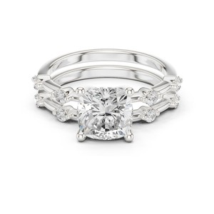 Bague intelligente en or massif 14 carats avec diamant de laboratoire ovale taillé en coussin de 2,5 carats, la plus vendue, avec pierre latérale ronde, design moderne, certifiée IGI - Product Image 5