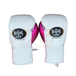 No Boxing No Life - Equipo de Boxeo Profesional de Cuero Vacuno, con Cierre de Cordones y Velcro, Transpirable, con Logotipo Personalizado - Product Image 3