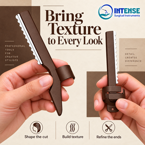 Ensemble de rasoirs professionnels pour barbier – Outils de précision pour la coupe, le façonnage, l'effilage et le coiffage des cheveux – Instruments chirurgicaux intensifs - Product Image 5
