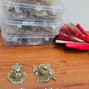 Boîte décorative de designer pour sindoor, dibbi et kumkum, pour pooja, mariage, shagun nuptial, cadeau festif traditionnel et décoration intérieure - Product Image 4