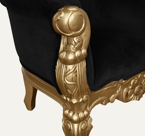 เก้าอี้พักผ่อนสีดำสุดหรู ทำมือ ทนทาน คลาสสิก ไม้มะฮอกกานี สำหรับห้องนั่งเล่น อพาร์ทเมนต์ และโรงแรม - Product Image 5