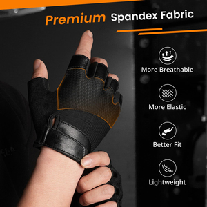 Meilleurs gants de sport respirants et confortables à demi-doigts pour l'entraînement, la musculation et la protection antidérapante des mains et des paumes - Product Image 2