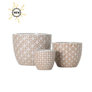 Maceta de cerámica redonda superventas, maceta de flores de jardín esmaltada de Color de Vietnam - Product Image 3