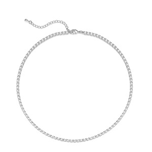 Collar de Diamantes de 16 Pulgadas con Cadena de Eslabones, Collar de Diamantes de Oro de 14k, Joyería de Diamantes Elegante y Minimalista, Collar Delicado para Regalo - Product Image 1