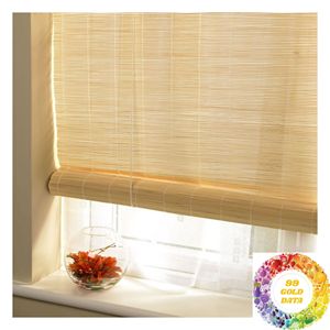 Paravent suspendu décoratif en bambou, rideau naturel pour plafond, design artistique pour la mise en scène des espaces, café, restaurant, complexe hôtelier et maison - Product Image 5